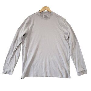 Croft & Barrow Mens Gray Long-Sleeve Mock Neck Shirt XL Comfortable Normcore‎
